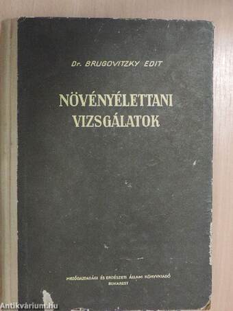 Növényélettani vizsgálatok II.