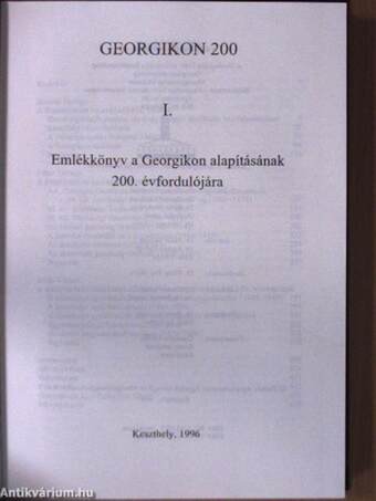 Georgikon 200 I.