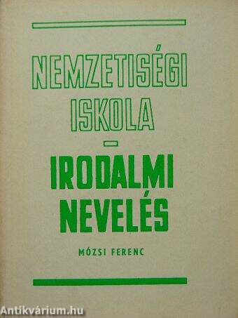 Nemzetiségi iskola - Irodalmi nevelés