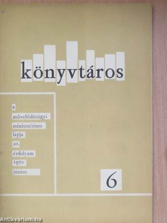 Könyvtáros 1970. június