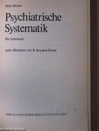 Psychiatrische Systematik