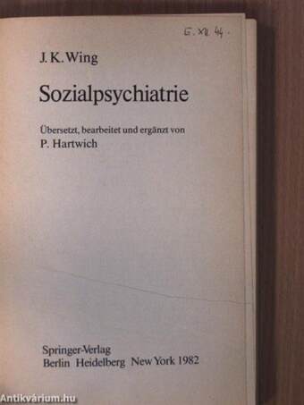 Sozialpsychiatrie