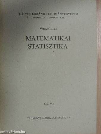 Matematikai statisztika