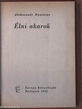 Élni akarok