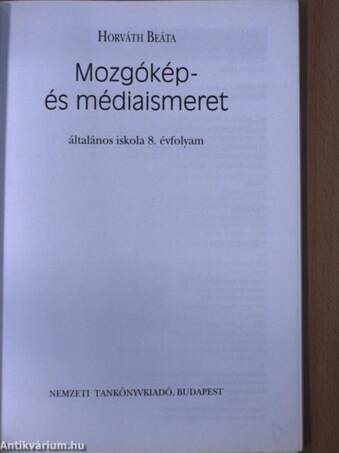 Mozgókép- és médiaismeret 8.