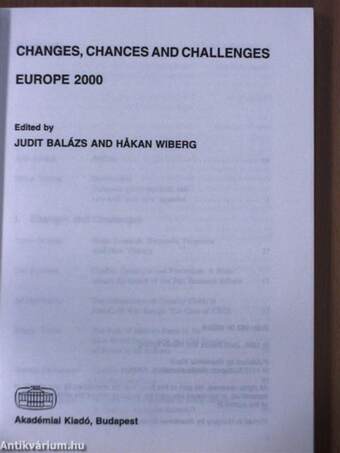 Changes, chances and challenges/Europe 2000