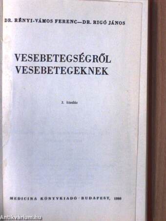 Vesebetegségről vesebetegeknek