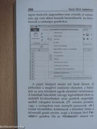 Microsoft Excel 2010 zsebkönyv