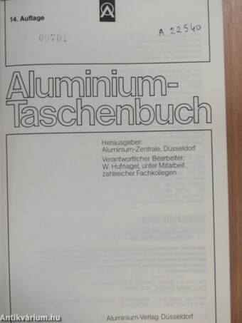 Aluminium-Taschenbuch