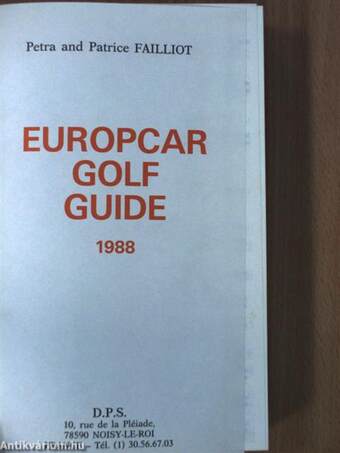 Europcar Golf Guide 1988