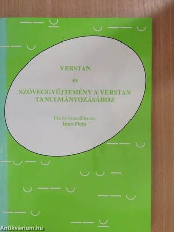 Verstan és szöveggyűjtemény a verstan tanulmányozásához