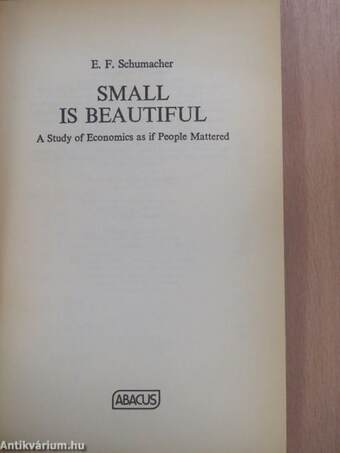 Small is Beautiful