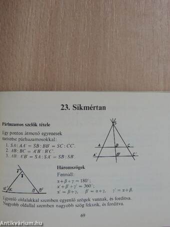 Matematikai képletgyűjtemény