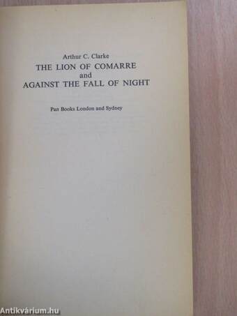 The Lion of Comarre and Against the Fall of Night