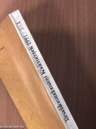 Társadalomtudományi Közlemények 1991/3-4.