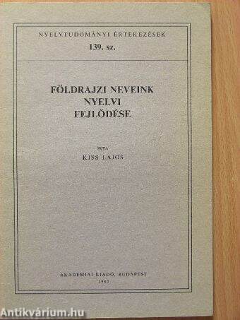 Földrajzi neveink nyelvi fejlődése