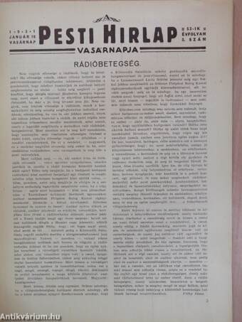 A Pesti Hirlap Vasárnapja 1931. január 18.