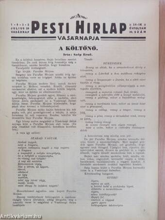 A Pesti Hirlap Vasárnapja 1932. julius 24.