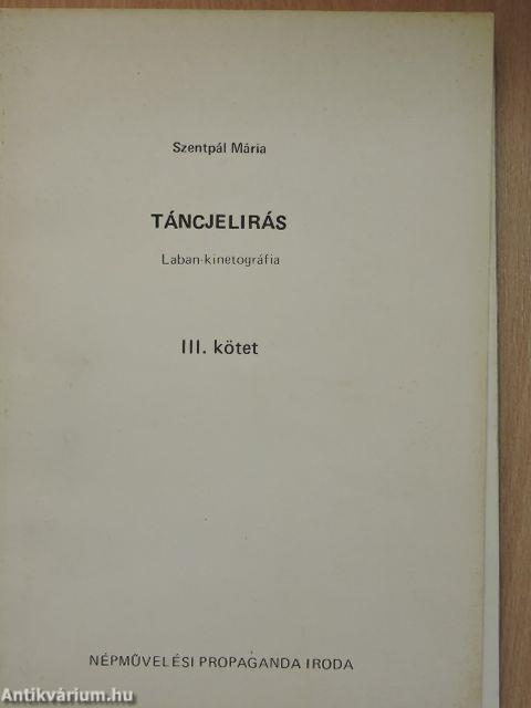 Táncjelírás III.