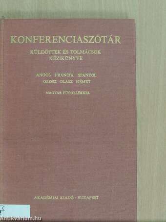 Konferenciaszótár