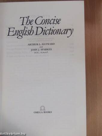 The Concise English Dictionary