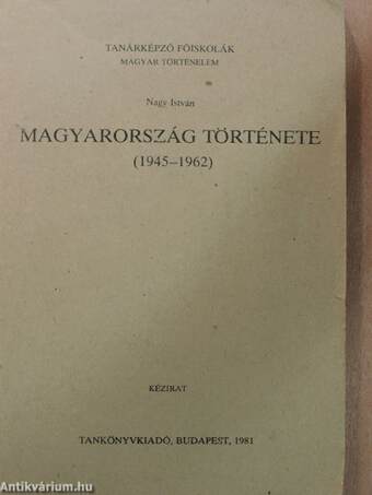 Magyarország története 1945-1962