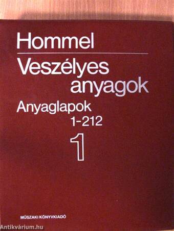 Veszélyes anyagok 1-6/Kiegészítő kötet