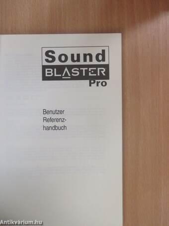 Sound Blaster Pro - Benutzer Referenzhandbuch