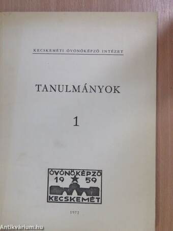 Tanulmányok 1-2.