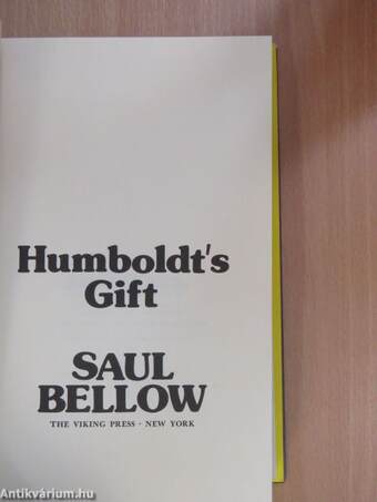 Humboldt's Gift