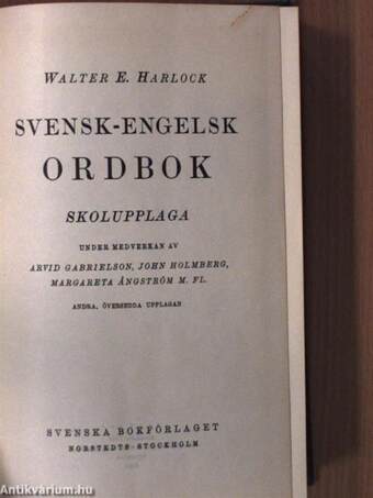 Svensk-Engelsk Ordbok