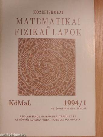 Középiskolai matematikai és fizikai lapok 1994. január