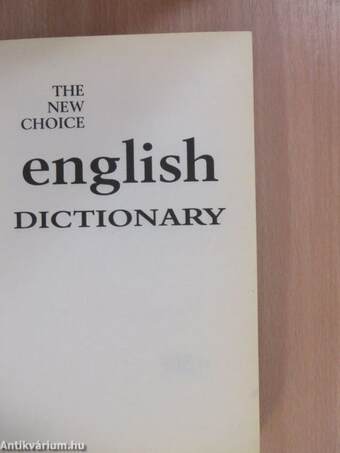 The New Choice English Dictionary