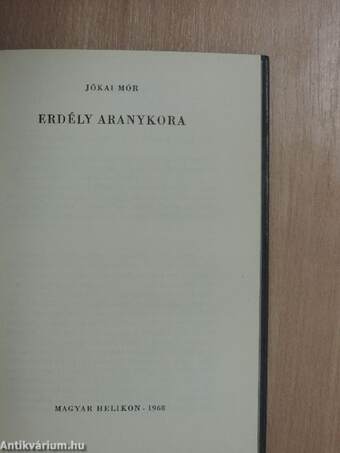 Erdély aranykora