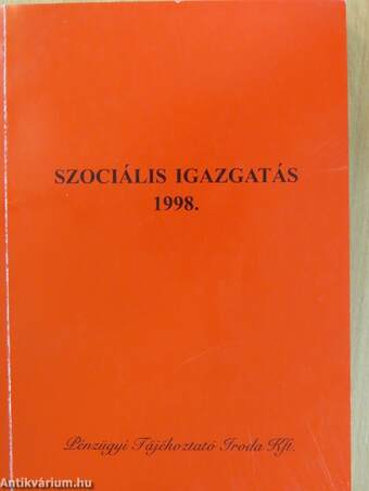 Szociális igazgatás 1998.