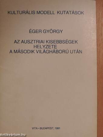 Az ausztriai kisebbségek helyzete a második világháború után