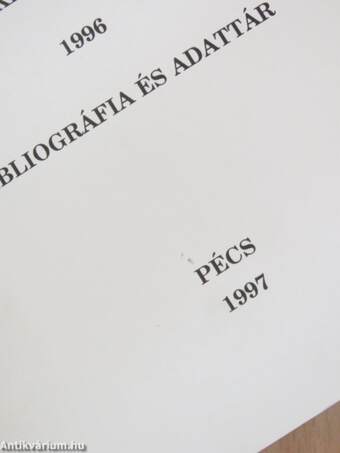 Bibliográfia a Janus Pannonius Tudományegyetem oktatóinak és munkatársainak szakirodalmi, irodalmi és művészeti tevékenységéről