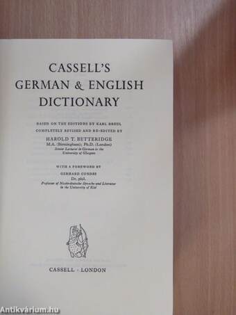 Cassell's German & English Dictionary