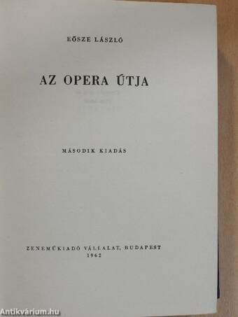 Az opera útja