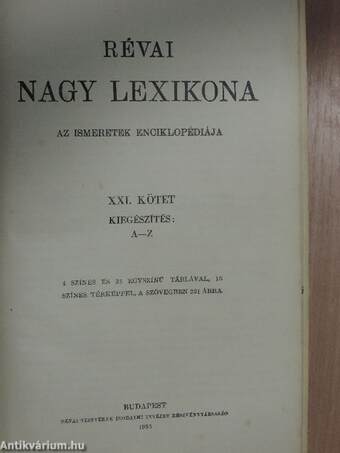 Révai nagy lexikona 21. (töredék)