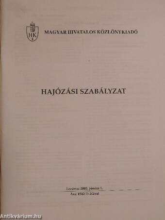 Hajózási szabályzat