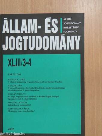 Állam- és Jogtudomány 2002/3-4.