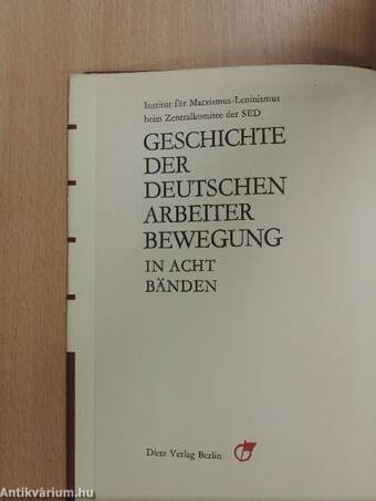 Geschichte der Deutschen Arbeiterbewegung 6.