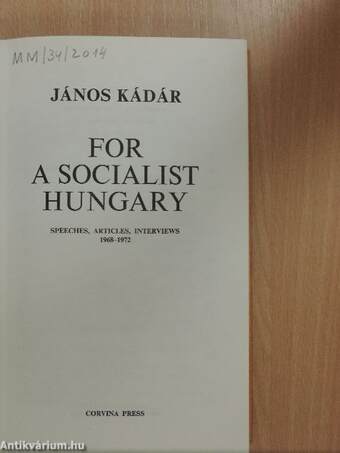 For a Socialist Hungary