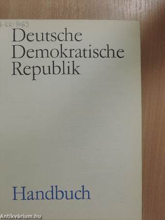 Deutsche Demokratische Republik Handbuch