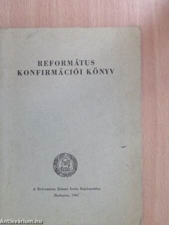 Református konfirmációi könyv