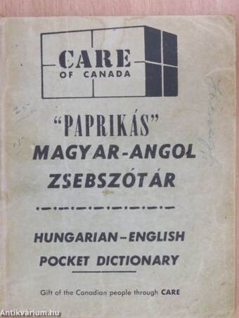 Magyar-angol zsebszótár