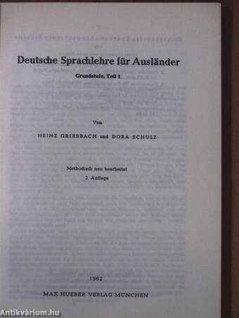 Deutsche Sprachlehre für Ausländer Grundstufe 1.