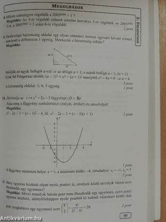 15 próbaérettségi matematikából