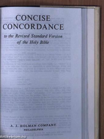 The Holy Bible/Concise Concordance